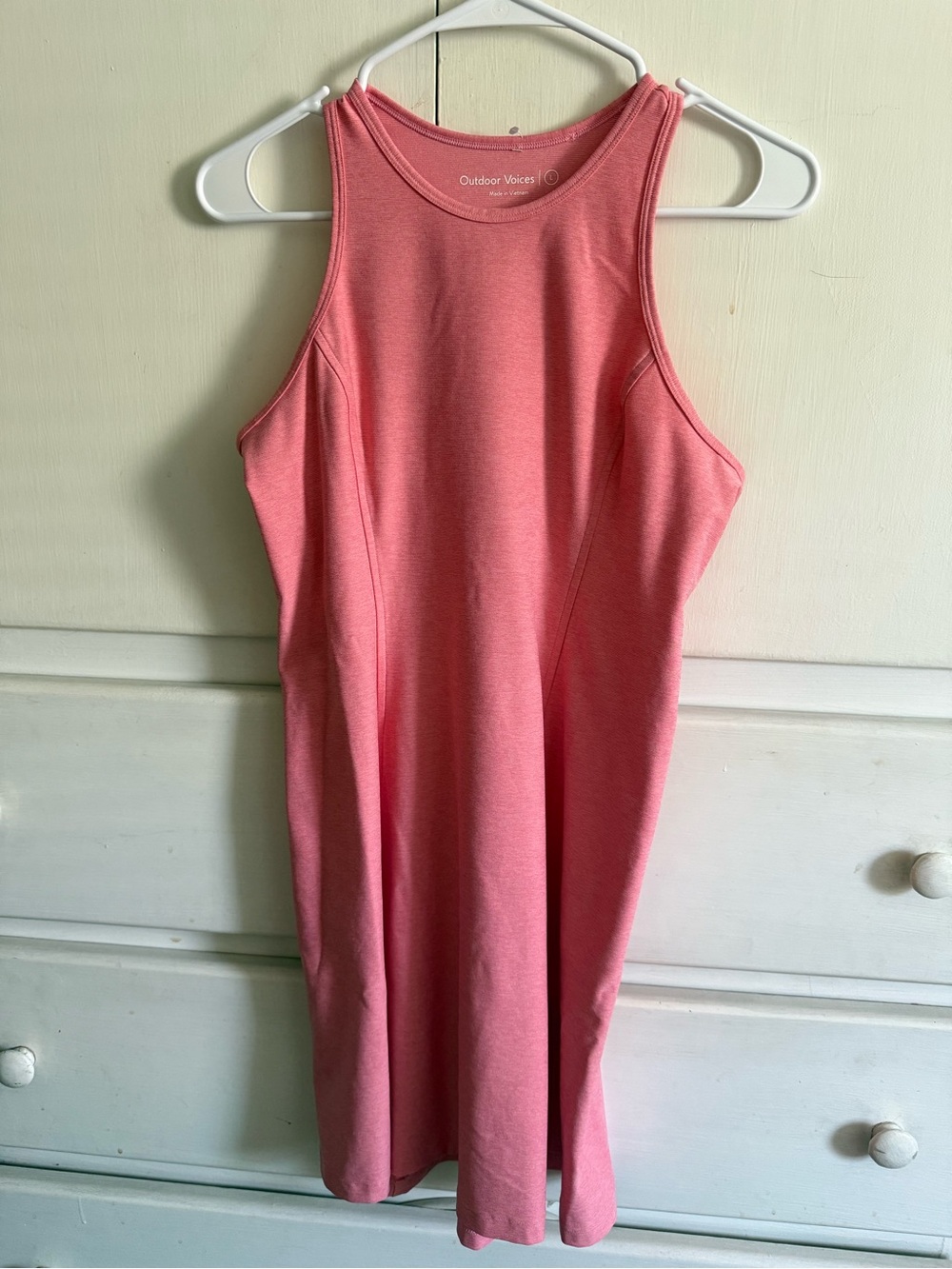 Outdoor Voices Pink Athletic Tank Dress